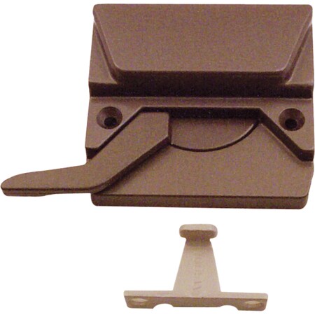 Prime-Line Bronze Right-Hand Casement Window Low-Profile Sash Lock Single Pack TH 23048